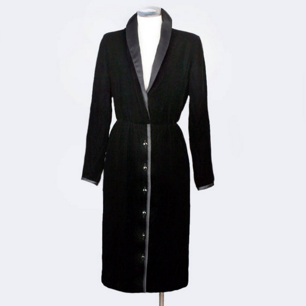 OSCAR DE LA RENTA DESIGNER EVENING DRESS velvet